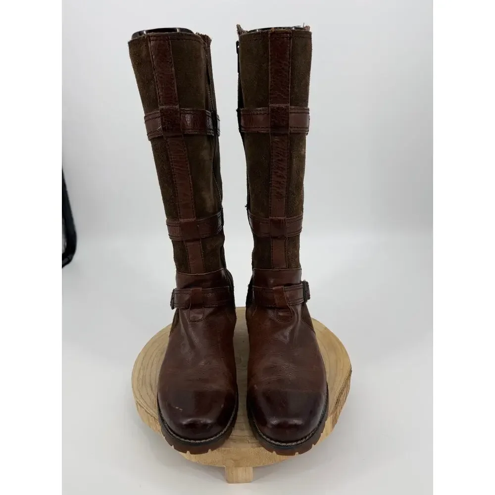 Ariat 10006782 Women's Highland Tall Boots SZ 9B Leather Suede Straps Fall